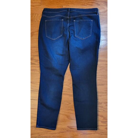 Old Navy Jeans Women Size 18 Skinny Dark Denim Jeans High-Rise - Picture 2 of 13